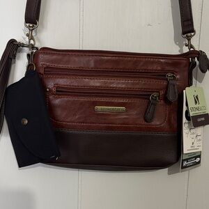 Stone & Co. Two-Tone Leather Crossbody Bag